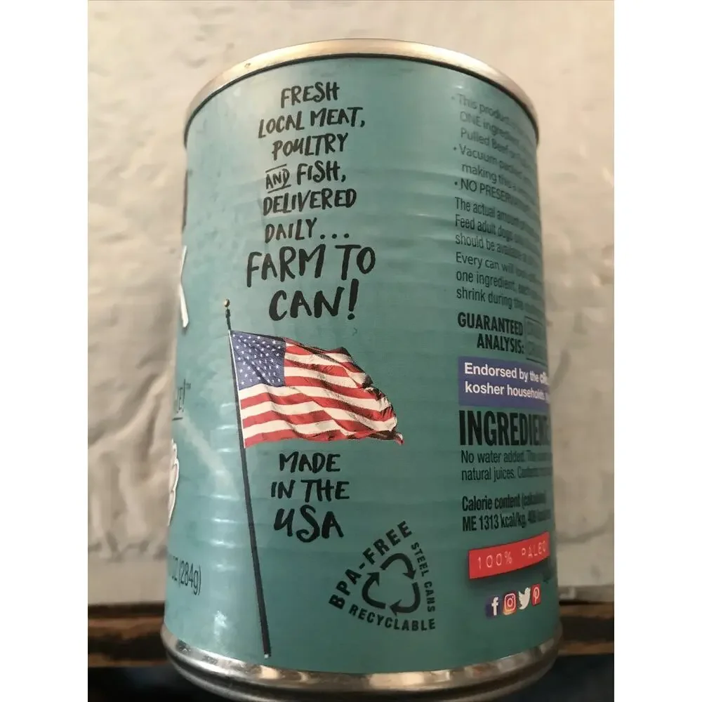 Against The Grain Nothing Else Grain Free 100% Duck Canned Dog Food 2 Pack